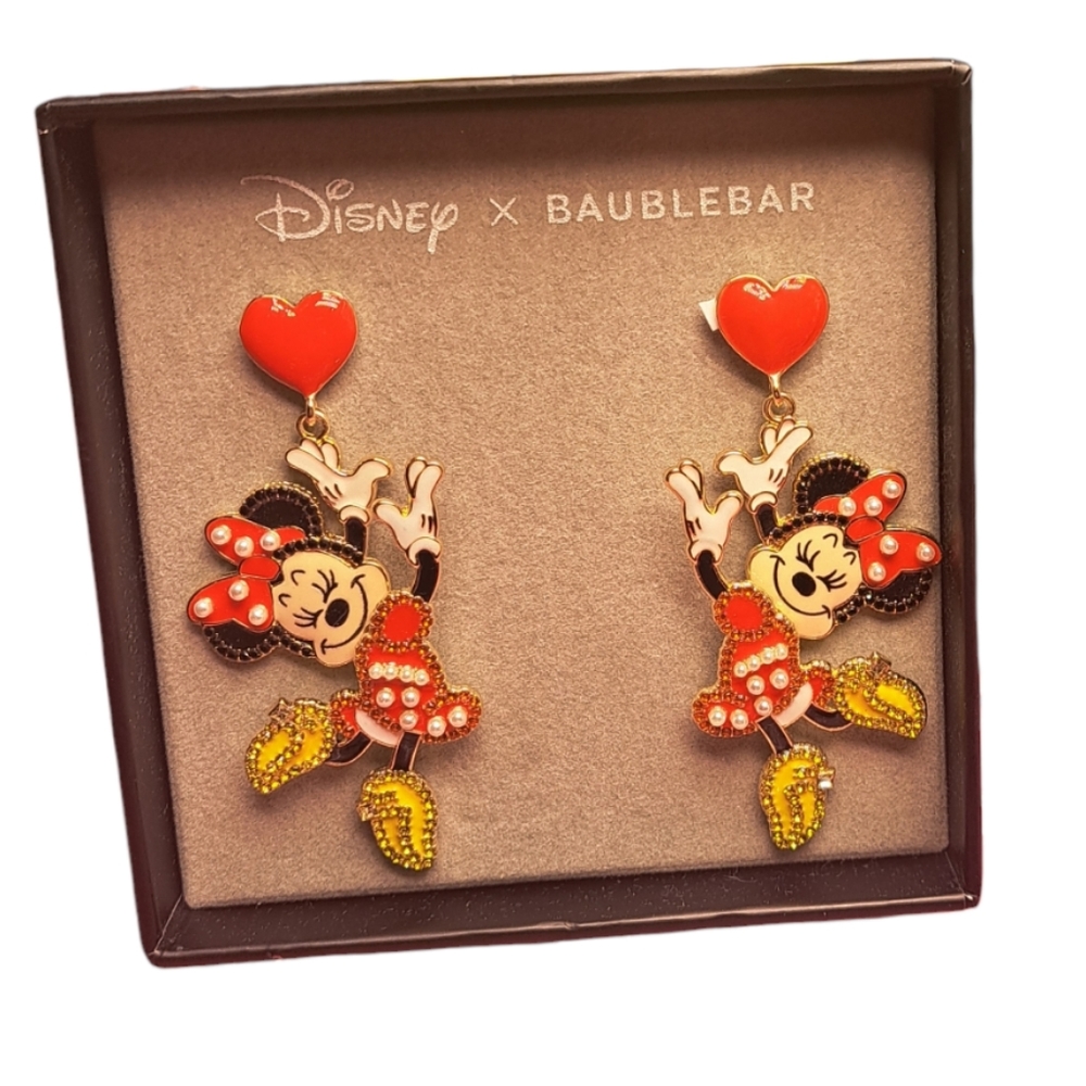 Disney X BAUBLEBAR NWT MINNIE MOUSE EARRINGS